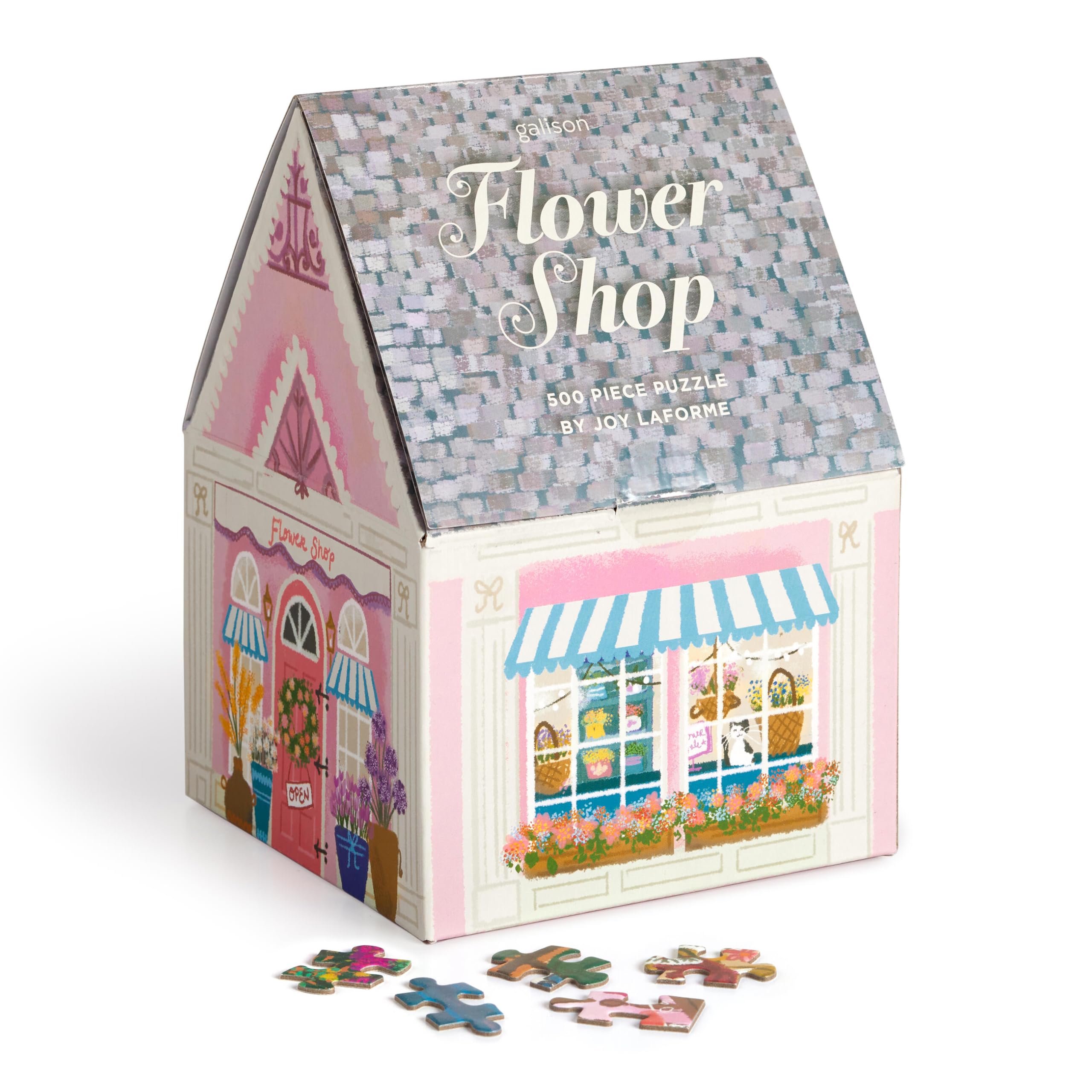 Amazon.com: Galison Joy Laforme Flower Shop – 500 Piece Unique